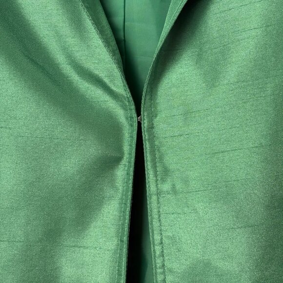 Susan Graver Jacket Size XL Green Shimmer Career Work Party Dressy - Picture 3 of 14